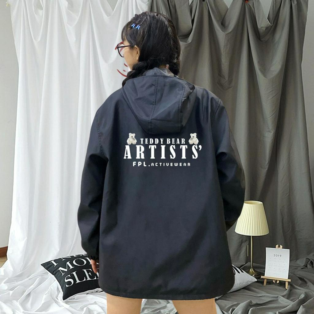 Áo khoác gió nam nữ unisex 2 lớp HADY 0393 Jacket có mũ khóa kéo