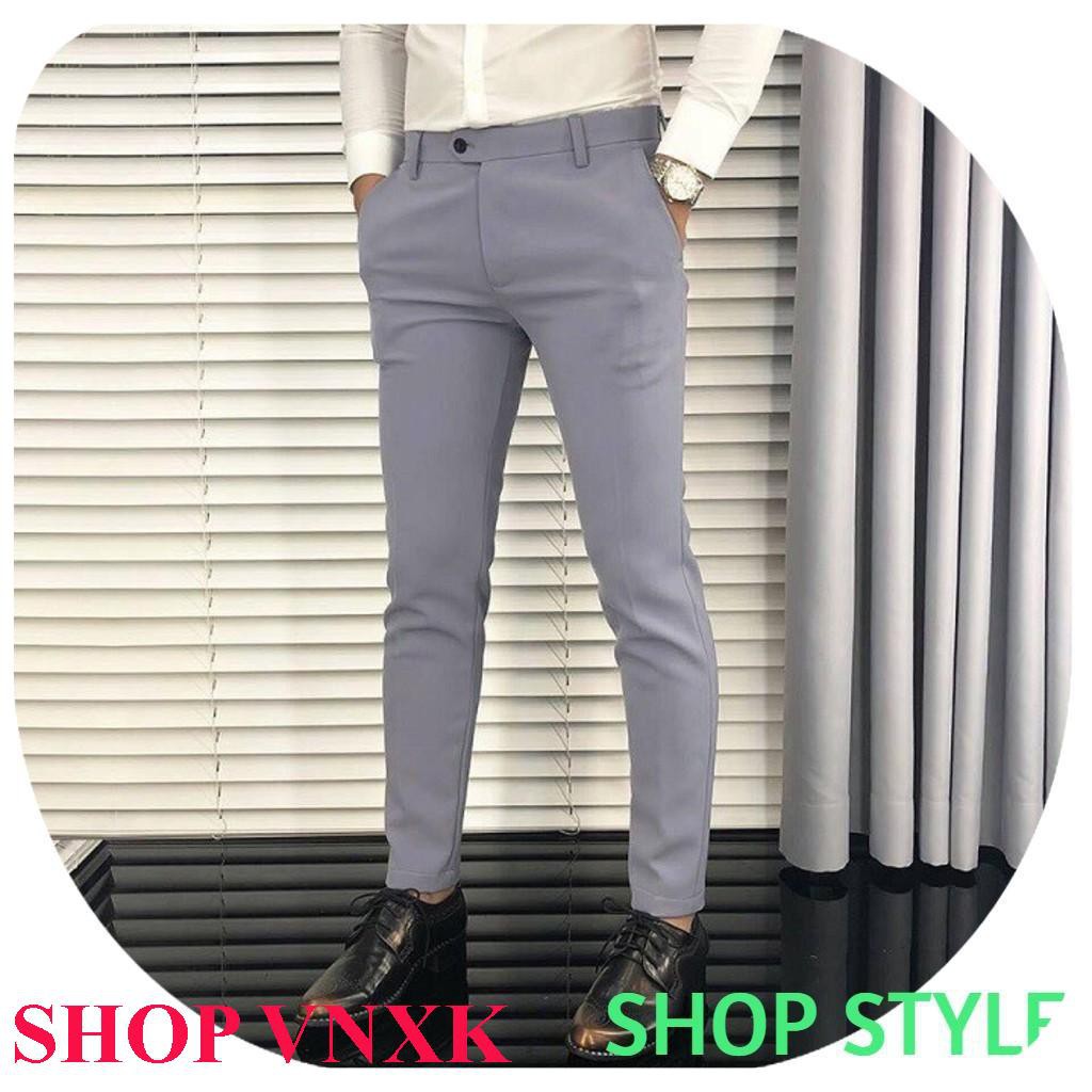 MẪU MỚI Quần Tây Nam Công Sở Siêu Đẹp Dáng Ôm Chuẩn Vải Co Giãn Không Nhăn Siêu Sale