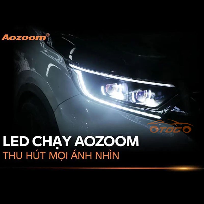 LED Mí Hạt Chạy AOZOOM Thủy Tinh Chính Hãng , LED Mí Hiệu Ứng AUDI ,Bảo Hành Chính Hãng 3 Năm