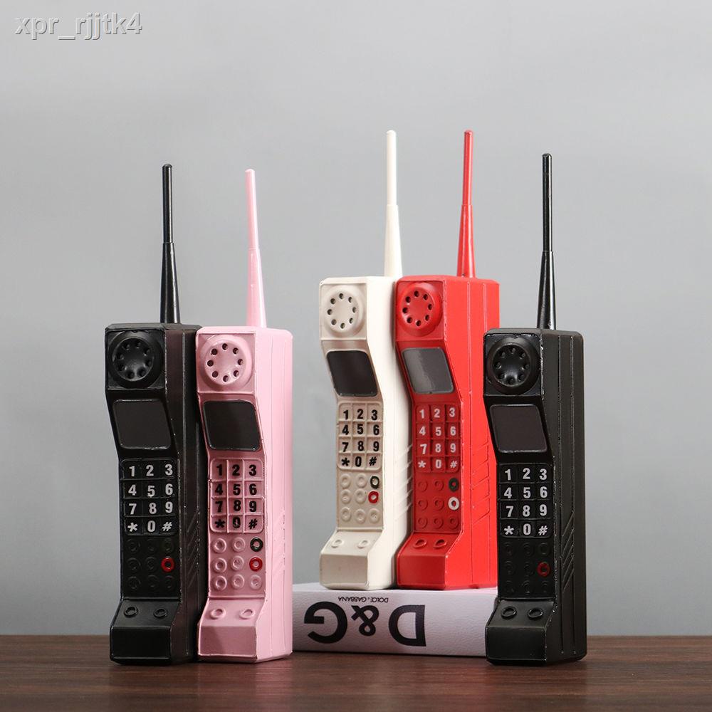 Retro hoài cổ big brother những năm 80 mô hình điện thoại di động phỏng trang trí cửa sổ phục phong cách T
