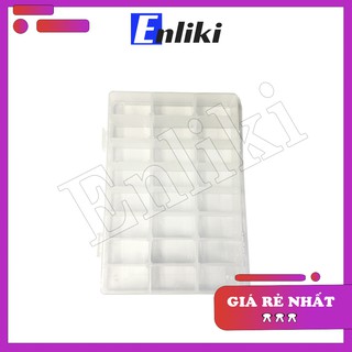 Hộp Nhựa 24 Ngăn 19.5x13.2x2.2cm Đựng Linh Kiện