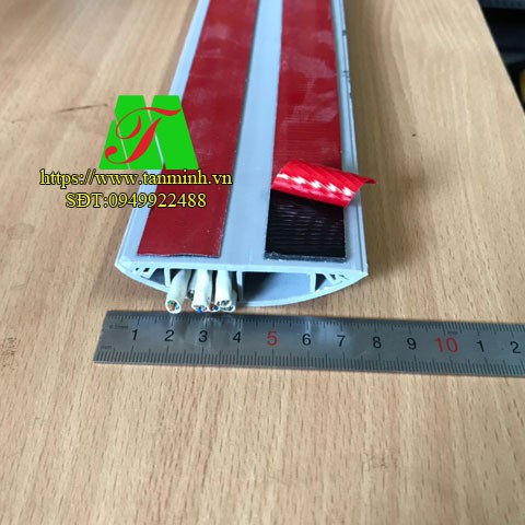 Nẹp sàn bán nguyệt màu xám