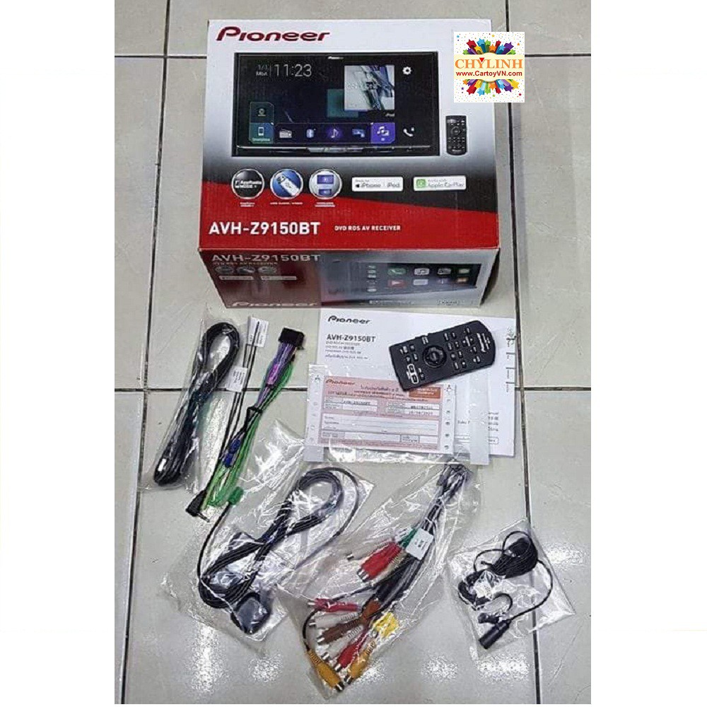 Pioneer AVH-Z9150BT Đầu đọc đa phương tiện liền màn hình 7inch, CarPlay, AndroiAuto, Wifi Mirroring