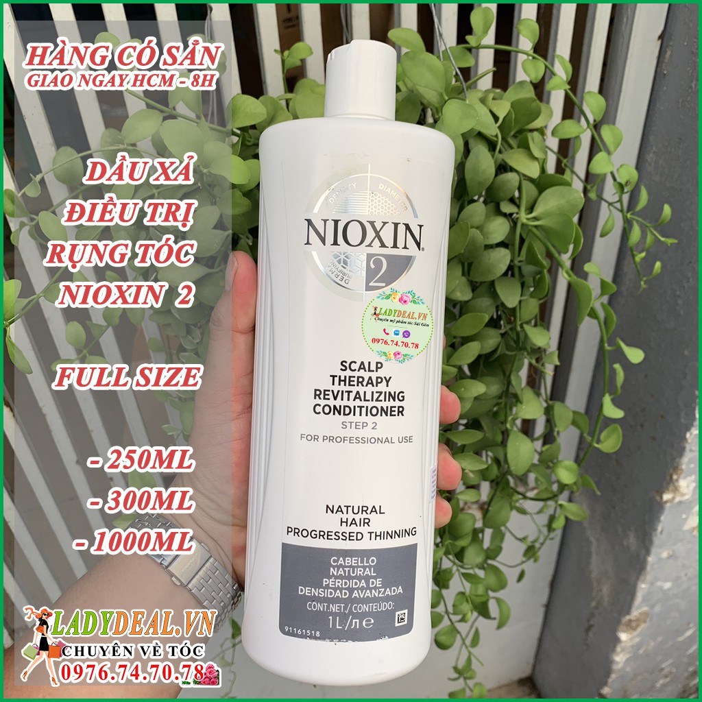 NIOXIN 2  | Dầu Xả Dành Cho Tóc Rụng Nioxin số 2  [Nhiều dung tích] - 250ml - 300ml