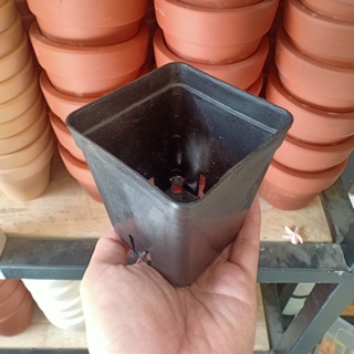 CHẬU NHỰA VUÔNG 9cm