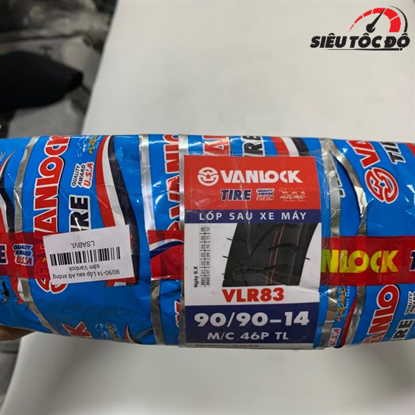90/90-14 Lốp sau AB / Vision không săm Vanlock
