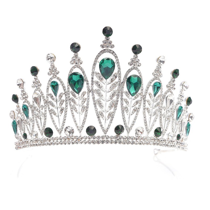 Vương miện cô dâu đính đá giả sang trọng