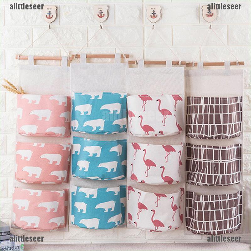 Túi Treo Tường 3 Ngăn Đựng Mỹ Phẩm Đồ Chơi Tiện Dụng