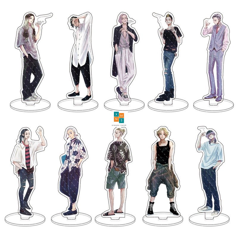 18 Mẫu Standee Mô Hình Tokyo Revengers Anime Nhân Vật Bằng Acrylic Mica Trưng Bày Cao 15cm - Kịch Trường Của Takemichi