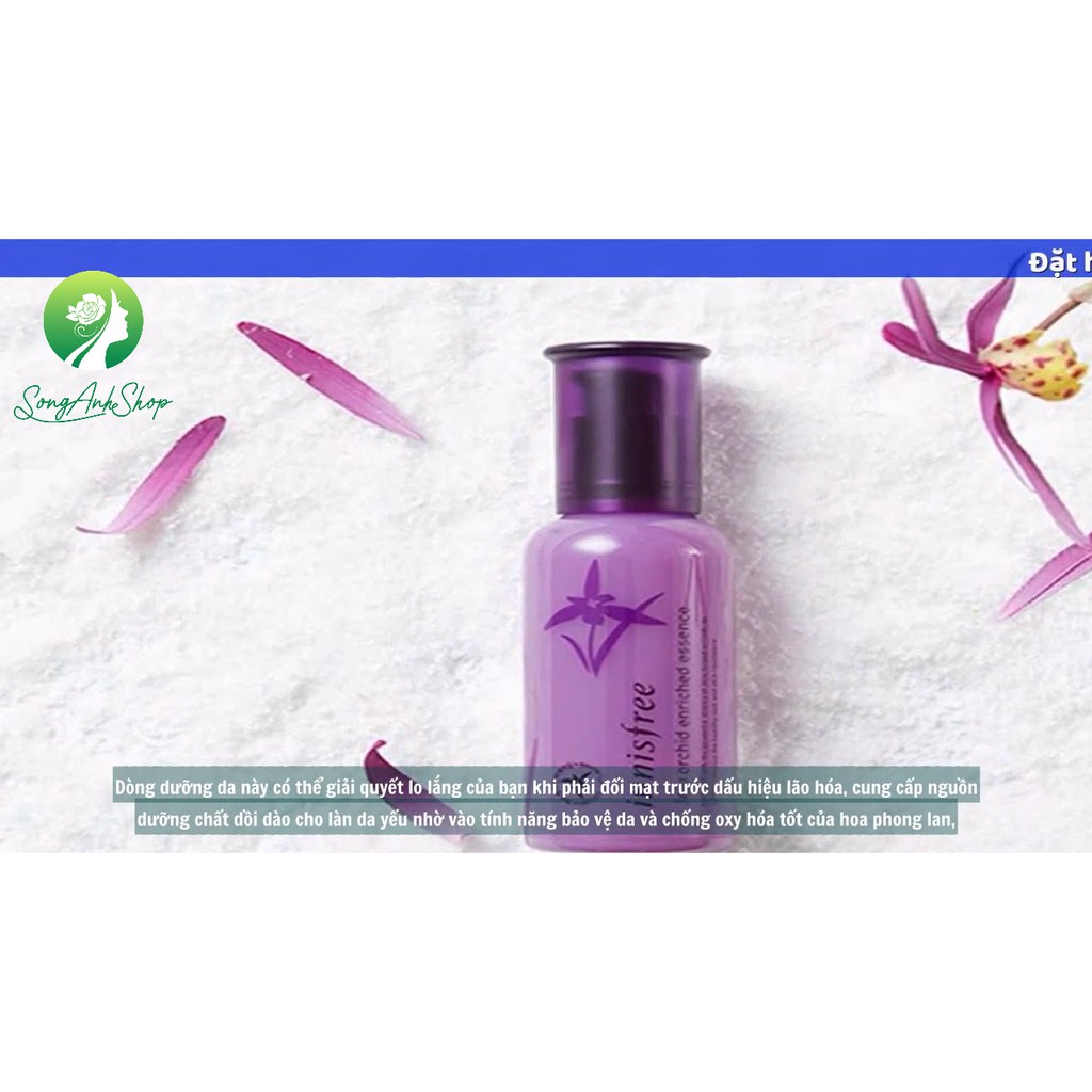 Tinh chất dưỡng ngăn ngừa lão hóa sớm từ hoa lan Innisfree Jeju Orchid Enriched Essence 50ml