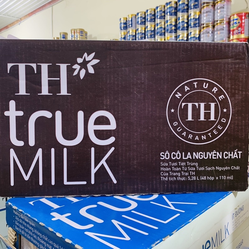 Thùng sữa TH True Milk 48x110ml đủ loại và Topkid