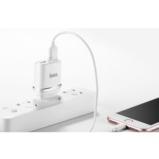 Bộ sạc hoco c12 cho iphone và andorid micro usb