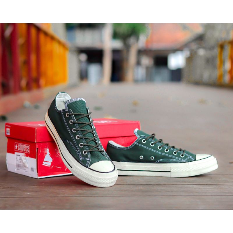 Giày Thể Thao Converse 70 's Chuck Taylor Cổ Thấp Màu Xanh Xuất Xứ Việt Nam