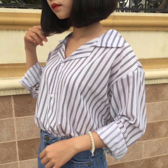 (ảnh thật) SƠ MI SỌC LỤA TUYẾT LOẠI 1