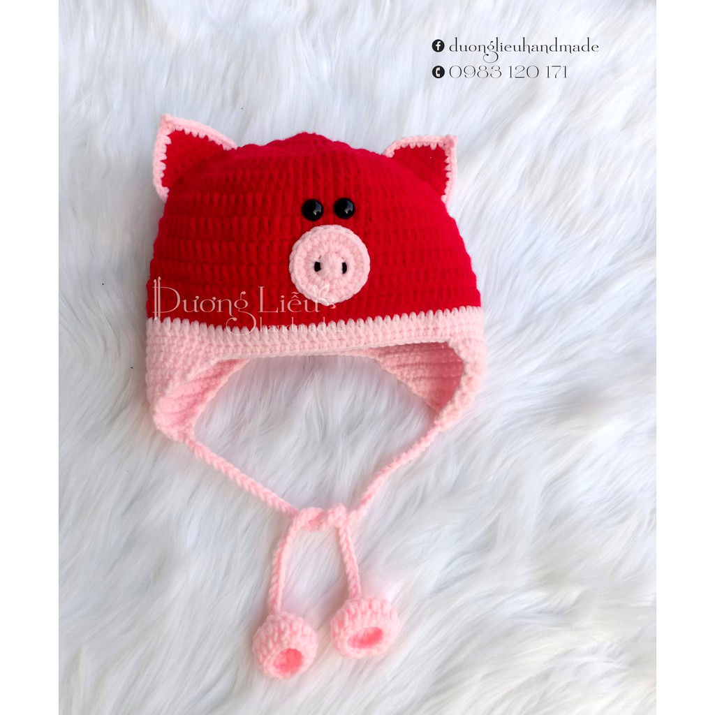 NÓN LEN TRÙM TAI CHO BÉ HÌNH THÚ.