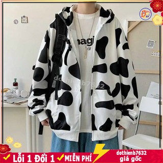 🌸 RẺ VÔ ĐỊCH 🌸 Áo khoác nỉ bò sữa Chống Nắng Áo hoodie Khóa Kéo form rộng nam nữ Unisex