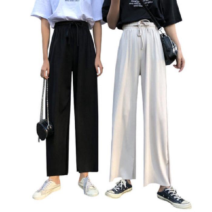 Quần Dài Ống Rộng Màu Sắc Đơn Giản Thời Trang Mùa Xuân Dành Cho Nữ