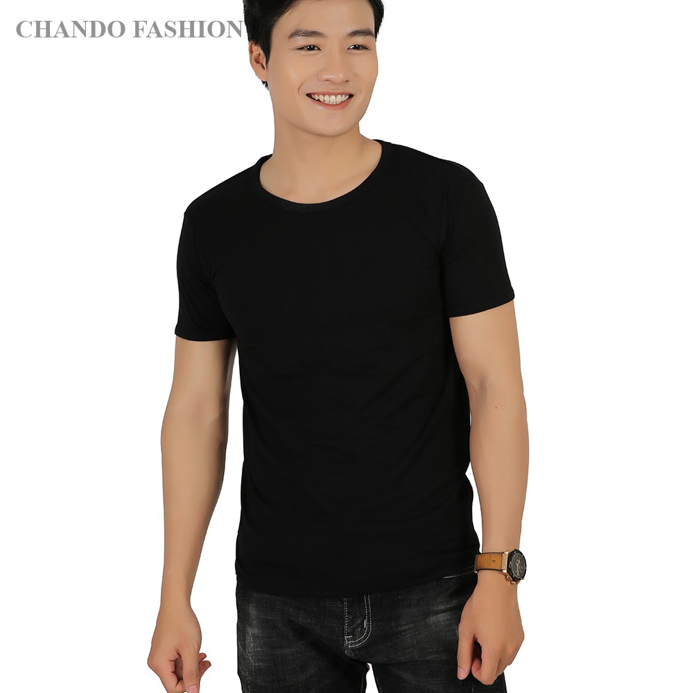 Áo thun nam cộc tay Chando chất vải cotton thấm hút mồ hôi tốt CD01 | BigBuy360 - bigbuy360.vn