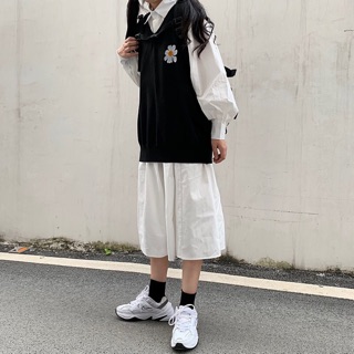 [SIÊU ĐẸP] Áo gile thêu hoa cúc phom unisex (Sỉ từ 5sp bất kỳ)