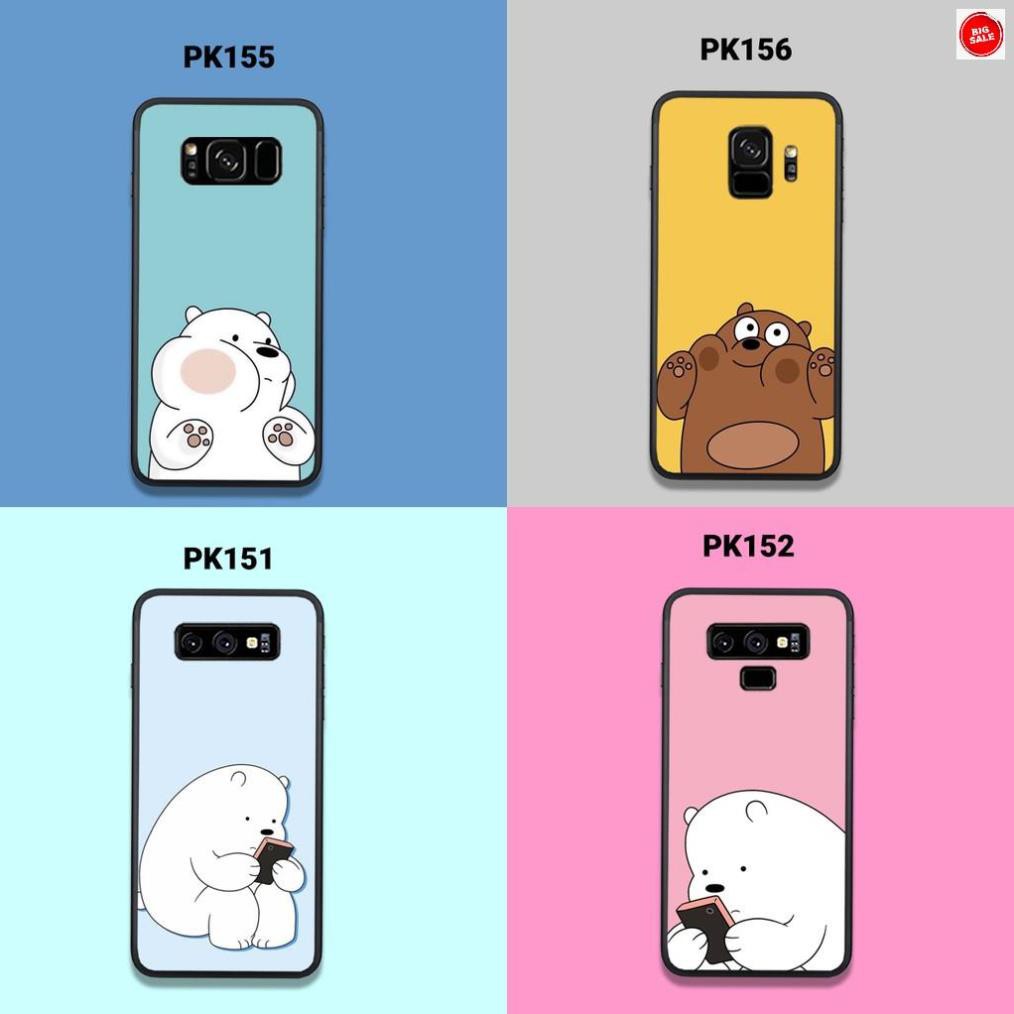 <Giảm giá> [Freeship từ 50k] ỐP LƯNG SAMSUNG S8 - S8 PLUS - S9 - S9 PLUS IN HÌNH GẤU WE BARE BEARS