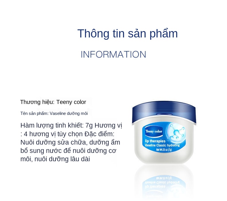 Son Dưỡng Môi Vaseline Cấp Ẩm Chống Nứt Nẻ Cho Học Sinh 7g Tiện Dụng