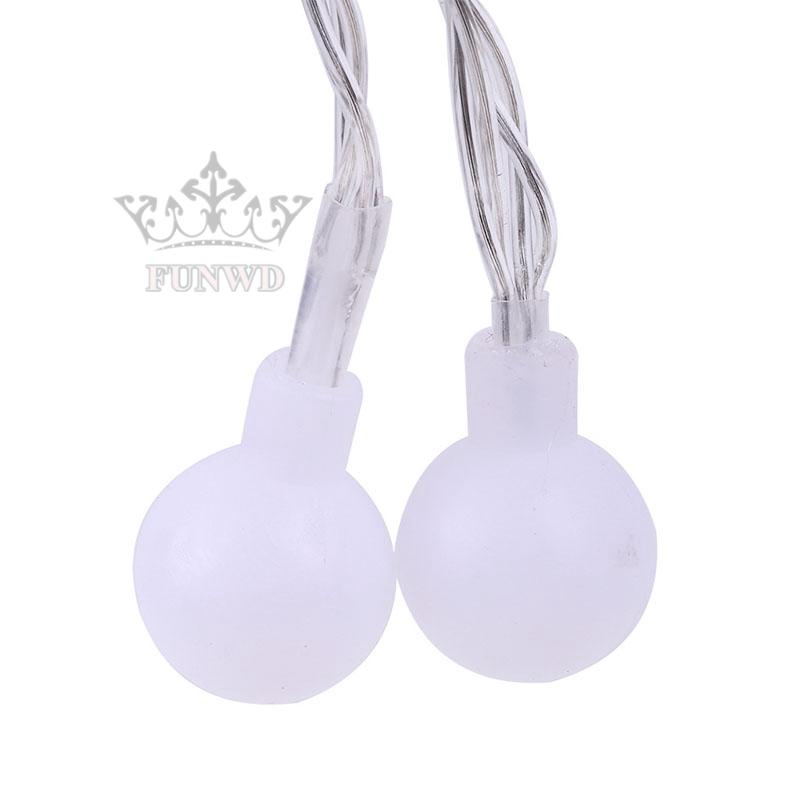 Dây đèn 20 Led hình quả cầu trắng trang trí phòng khách / ngủ / giáng sinh
