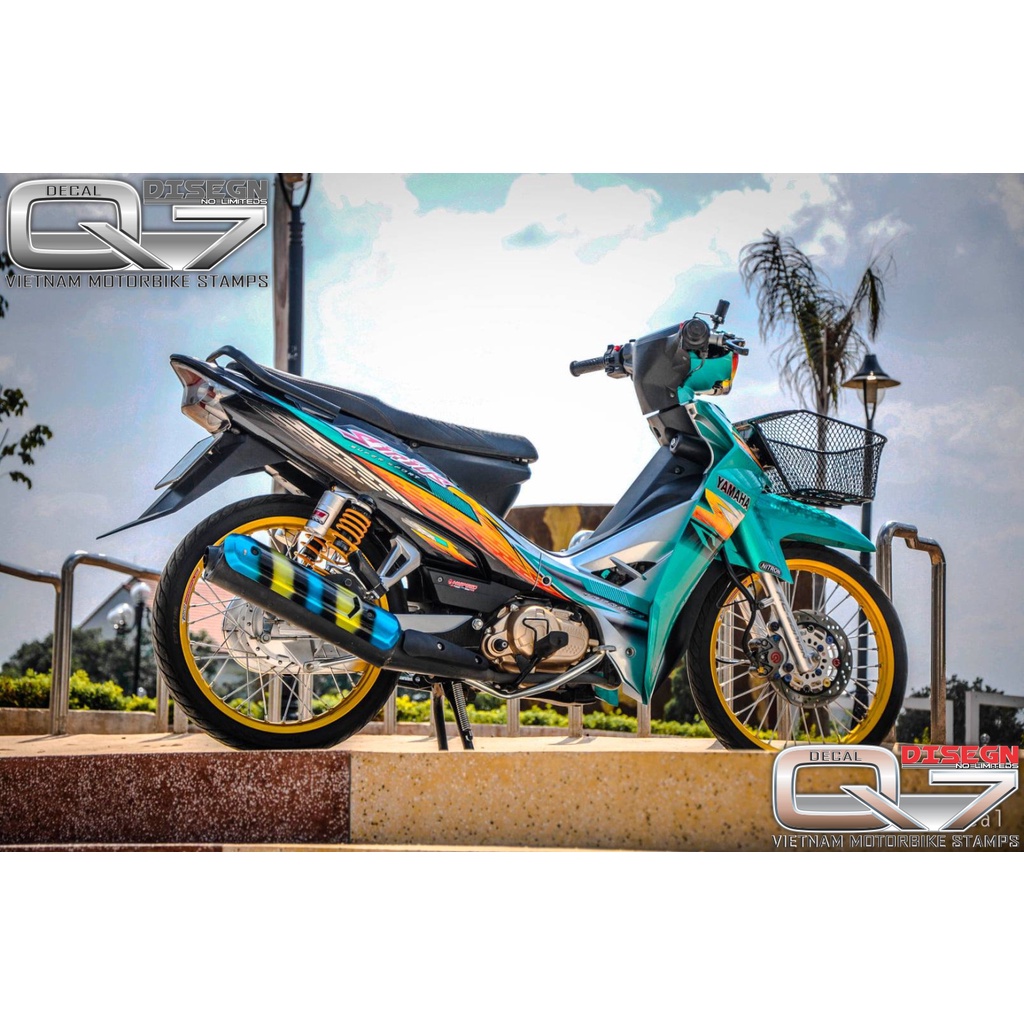 Tem Rời Sirius 110 Xanh Đen