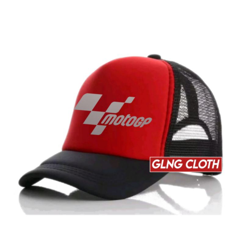 Mũ bóng chày Topi MotoGP - Mũ Trucker MotoGP Phiên bản đỏ-Đen