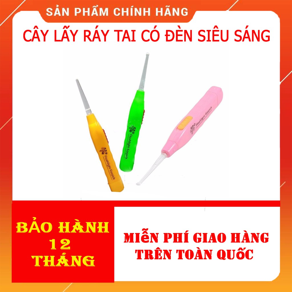 Cây lấy ráy tai có đèn siêu sáng cho bé tiện lợi