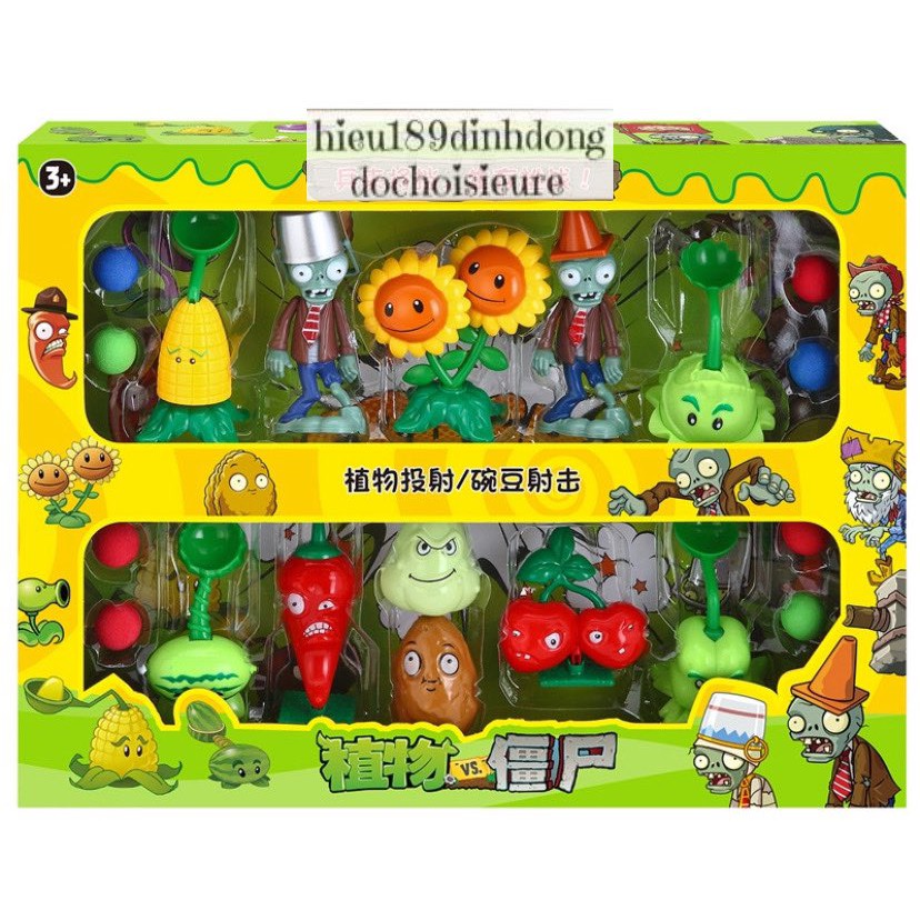 Đồ Chơi Game Hot Plants & Zombie 3 hoa quả nổi giận hoa đồng tiền đôi
