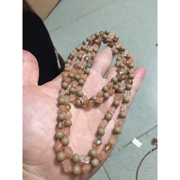 Vòng cổ đá phối pha Lê dài hơn 1m si tuyển Nhật