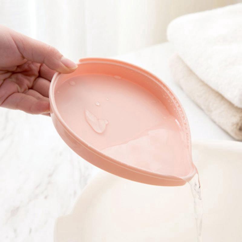 Khay Đựng Xà Phòng Hai Tầng Hình Chiếc Lá Chống Trượt / Khay Đựng Xà Phòng / Khay Đựng Xà Phòng