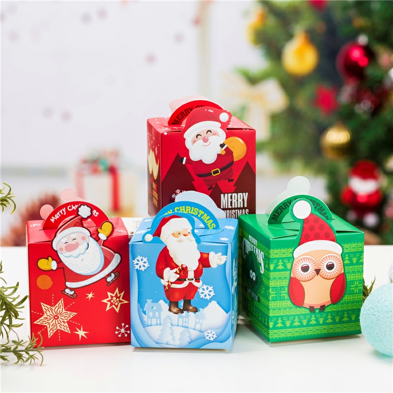 Hộp đựng quà noel giáng sinh 8.5 x Rộng 8.5 x Cao 18 cm