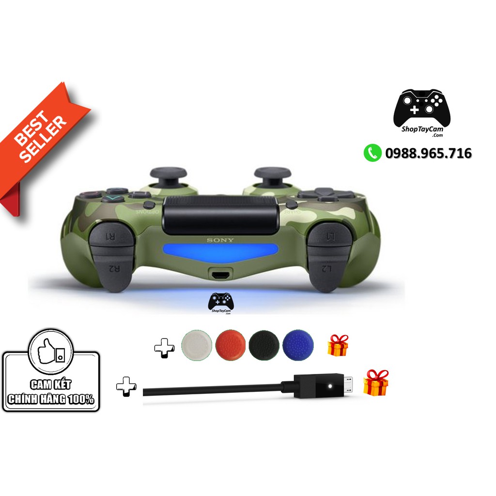 Mua Tay Cầm Sony DualShock 4 PS4 Chĩnh Hãng Màu Rằn Ri Green Camo + Cáp ...