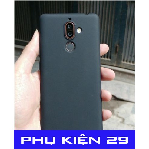 [Nokia 7 Plus] Ốp lưng silicon dẻo đen cao cấp Tidifan