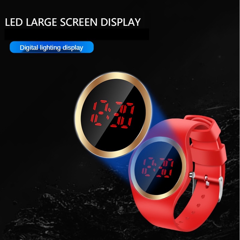 Đồng Hồ Điện Tử LED Dây Silicone Chống Thấm Nước Dành Cho Nữ 2022