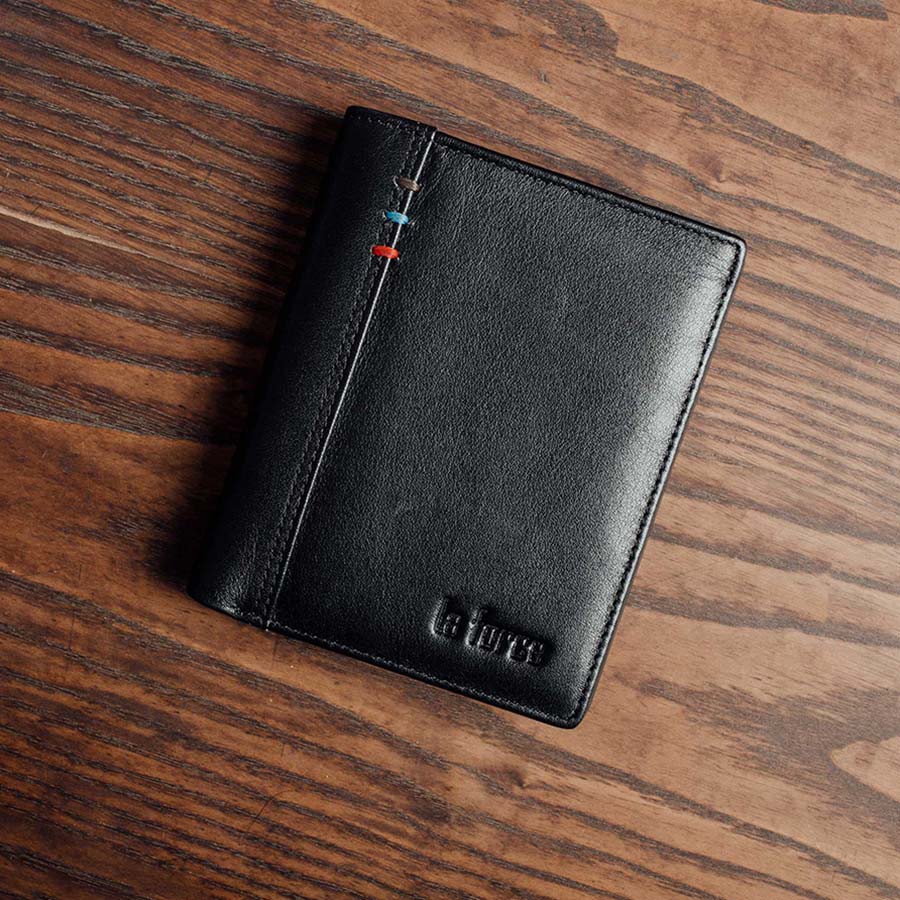 Ví Da Nam LAFORCE Da Bò Cao Cấp VLAD9227-2-D Tặng Đón Gót Tiện Lợi