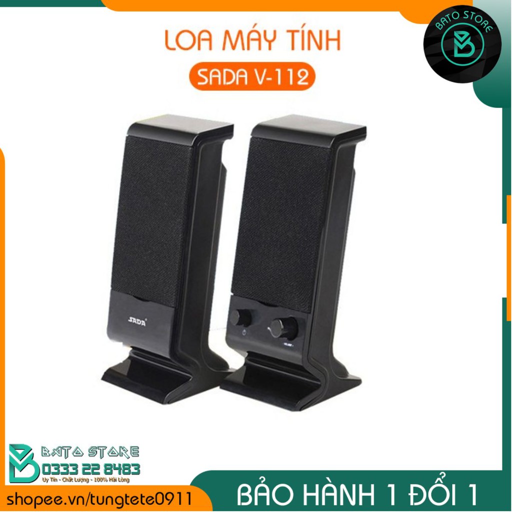 [Chính Hãng] Loa Vi Tính SADA V-112, Thiết Kế Sang Trọng Bắt Mắt - Bảo Hành 1 Năm