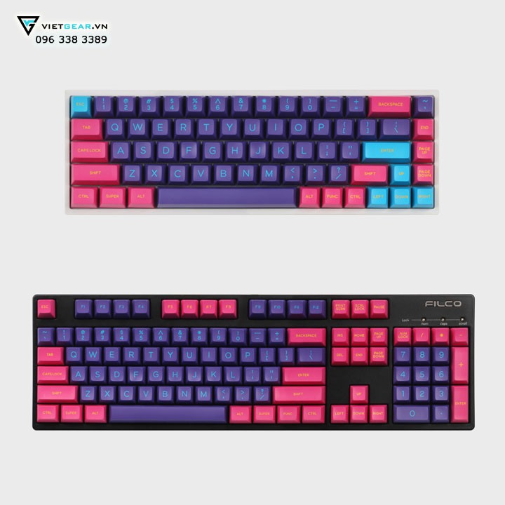 [Mã SKAMSALE03 giảm 10% đơn 200k] Bộ nút bàn phím SA Domikey CyberPunk nhựa ABS in 2 lớp