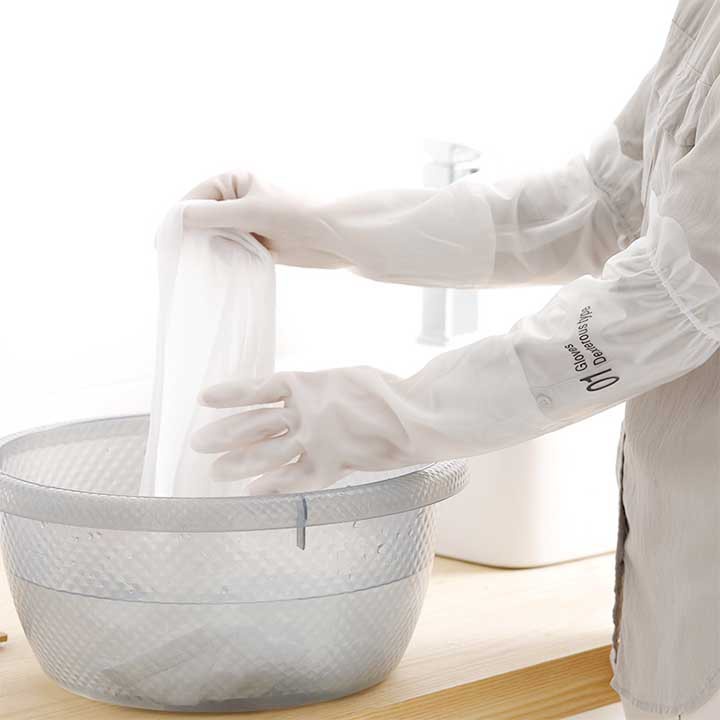 GĂNG TAY CAO SU LÓT NỈ SIÊU DAI, GĂNG TAY CAO SU DÀI, GĂNG TAY CAO SU CON HƯƠU, GĂNG TAY CAO SU RỬA BÁT