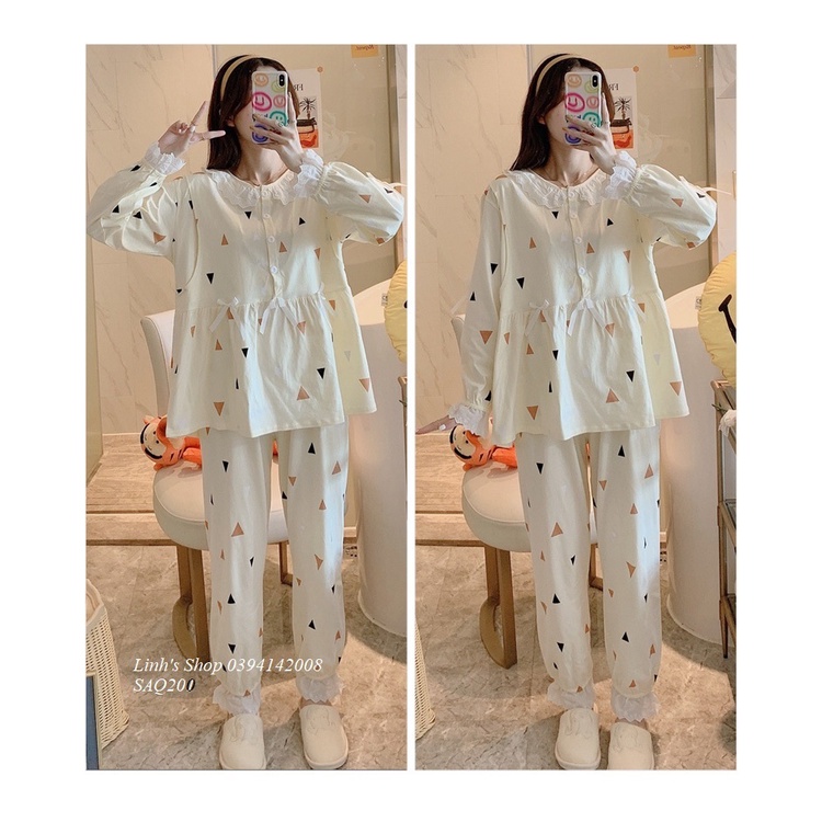 Bộ Bầu Dài Tay Sau Sinh-SAQ167