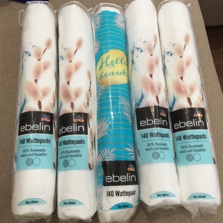 BÔNG TẨY TRANG EBELIN 100% COTTON - XÁCH TAY ĐỨC