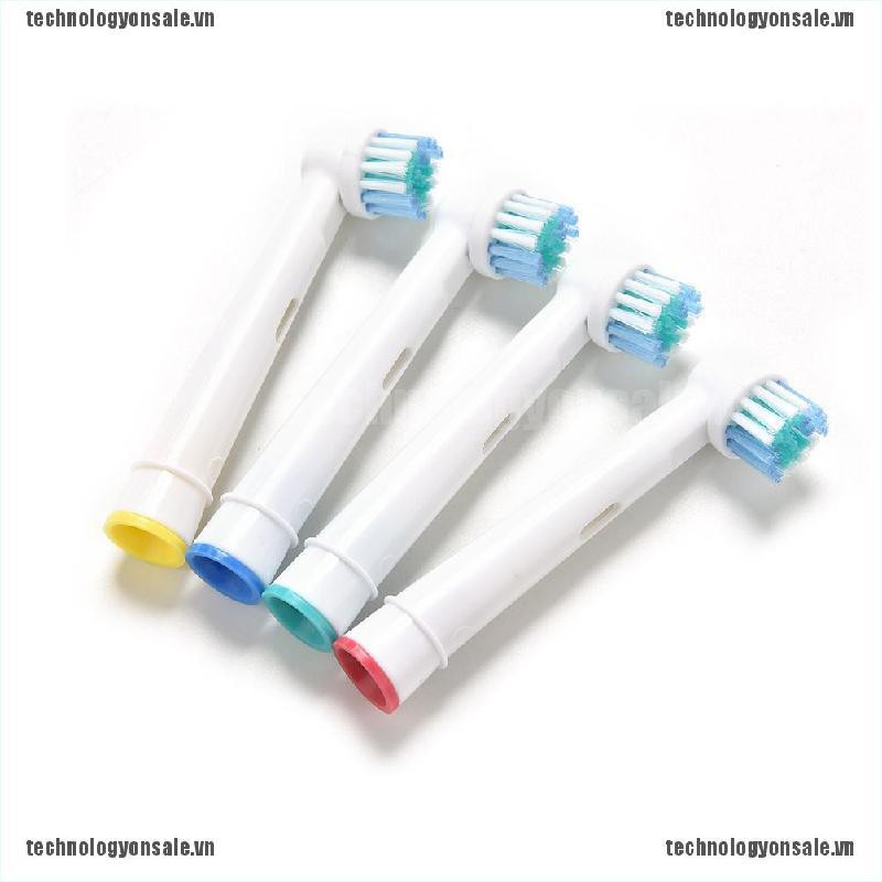 Set 4 đầu bàn chải đánh răng bằng điện EB17-4 thay thế cho Braun Oral B White