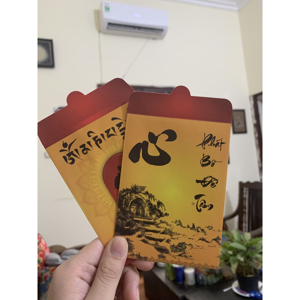 Bao lì xì đựng Lá Bồ Đề (vừa lá