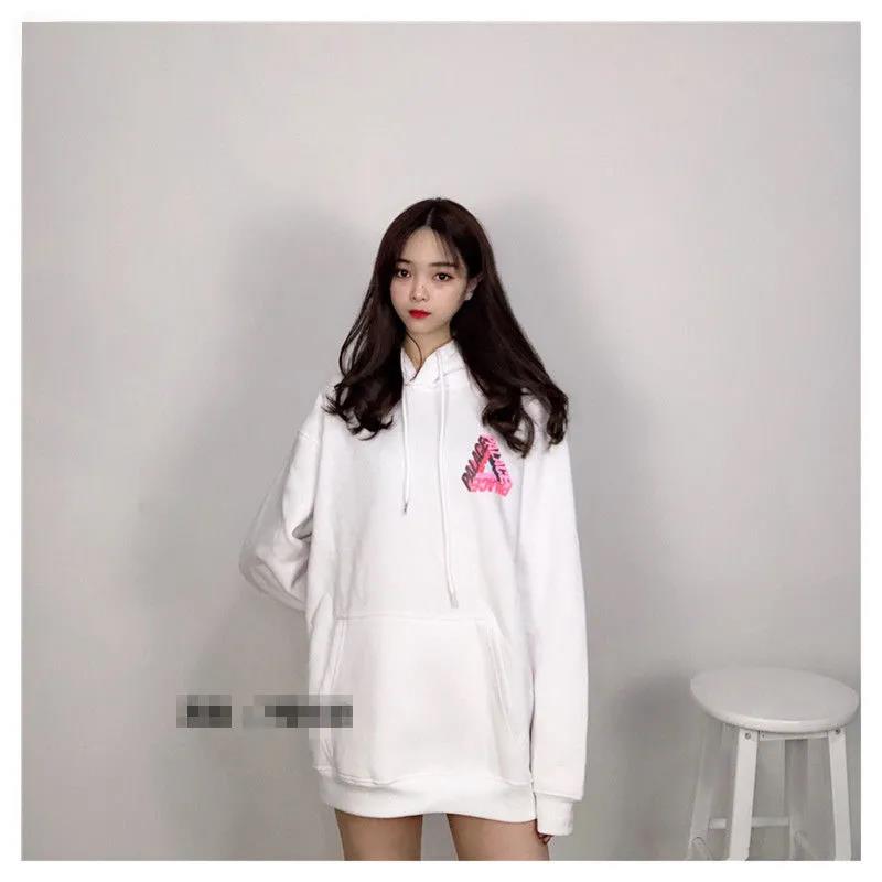 Áo Hoodie Tay Dài Dáng Rộng In Hình Cá Tính Phong Cách Hàn Quốc Cho Cặp Đôi