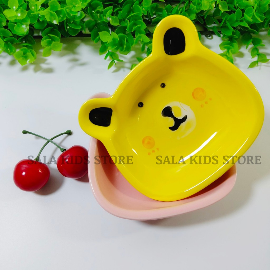 Bát Sứ Ăn Dặm Kiểu Nhật Cho Bé Bộ Chén Ăn Dặm Gốm Sứ Hình Con Vật Cute SALA KIDS