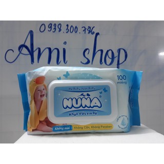 [MẪU MỚI] Khăn ướt Nuna 100 tờ