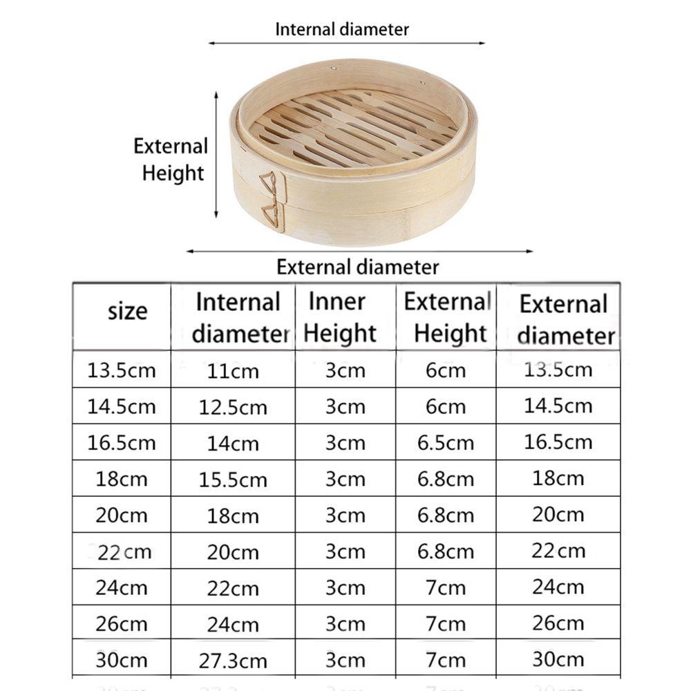 Bộ Nồi Hấp Bánh Bao Mini Bằng Tre Chống Bỏng Cho Nhà Bếp