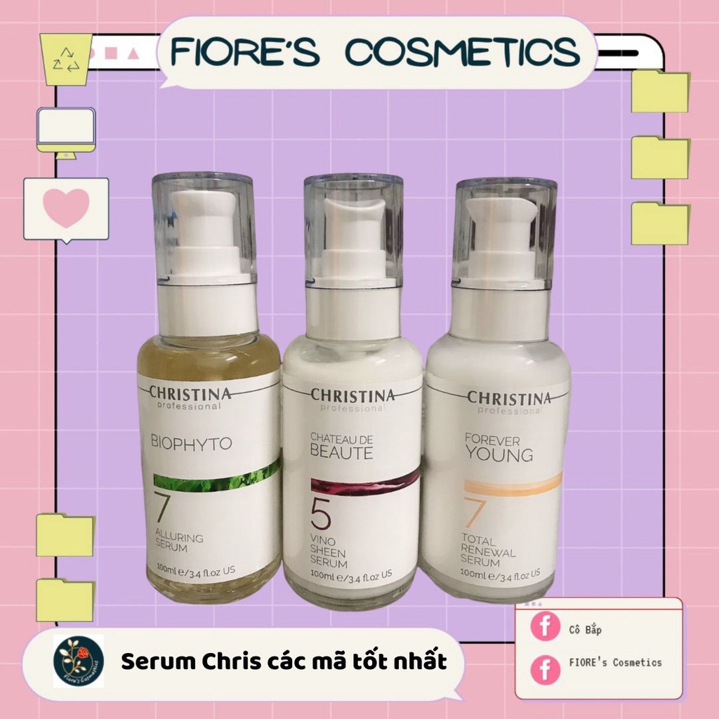 Tổng hợp các dòng serum Christina tốt nhất