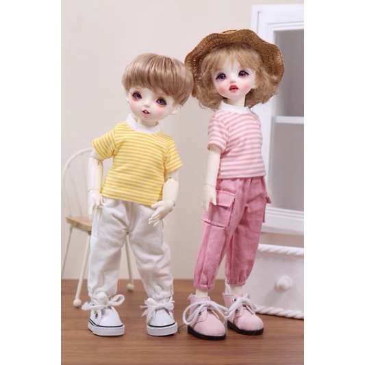 Quần kaki dài túi hộp cho búp bê bjd 1/6 30cm